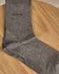 Chaussettes unies broderie 3 vaches Chaussettes unies broderie 3 vaches