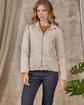 Sweat zippé bi-matières blanc Sweat zippé bi-matières blanc