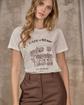 T-shirt Café crème blanc