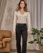 T-shirt col dentelle