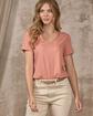 T-shirt col V orange T-shirt col V orange