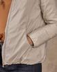 Sweat zippé bi-matières blanc Sweat zippé bi-matières blanc