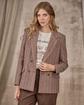 Blazer pied-de-poule Edwina beige Blazer pied-de-poule Edwina beige