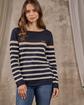 Pull rayé bleu